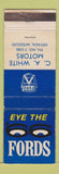 Matchbook Cover - 1966 Ford CA White Motors Nevada MO