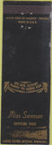 Matchbook Cover - Miss Sorensen Invites You Denver CO Breakfast