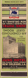 Matchbook Cover - Jung Hotel New Orleans LA