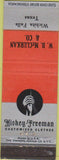 Matchbook Cover - Hickey Freeman Clothes Wichita Falls TX