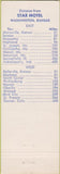 Matchbook Cover - Star Motel Washington KS