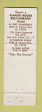 Matchbook Cover - Ranch House Restaurants Fort Lauderdale FL Pompano Beach