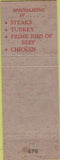 Matchbook Cover - Dickinson Hotel Iron Mountain MI Crystal Falls