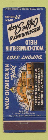 Matchbook Cover - Wold Chamberlain Field Minneapolis St Paul MN Airport