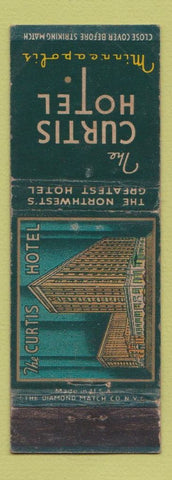 Matchbook Cover - Curtis Hotel Minneapolis MN WORN