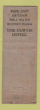 Matchbook Cover - Curtis Hotel Minneapolis MN WORN