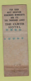 Matchbook Cover - Curtis Hotel Minneapolis MN WORN