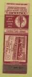 Matchbook Cover - Valvano Liquor Store Stockton CA WORN