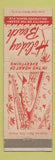 Matchbook Cover - Holiday Beach Motel Hollywood Beach FL  WEAR