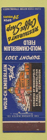Matchbook Cover - Wold Chamberlain Field Minneapolis St Paul MN Airport