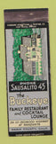 Matchbook Cover - The Buckeye Restaurant Marin County CA Manzanita