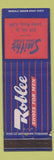 Matchbook Cover - Roblee Shoes Smith's Santa Rosa CA