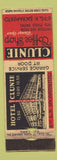 Matchbook Cover - Hotel Clunie Sacramento CA WORN