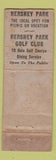 Matchbook Cover - Hershey Inn Hershey PA WRON