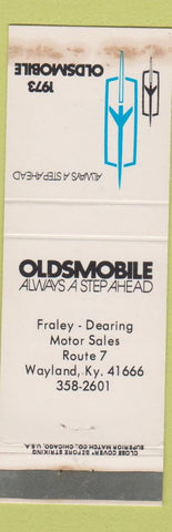 Matchbook Cover - 1973 Oldsmobile Faley Dearing Wayland KY STAINED