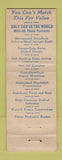 Matchbook Cover - 1940 Buick WEAR