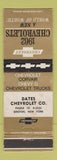 Matchbook Cover - 1962 Chevrolet Dates Graton NY WEAR