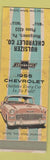 Matchbook Cover - Hulsizer Chevrolet Montgomery PA low phone # 1955 WEAR