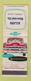 Matchbook Cover - Allard Chevrolet 1954 Auburn ME