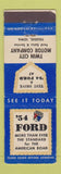 Matchbook Cover - 1954 Ford Twin City Motors Toledo IA WEAR