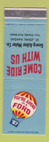 Matchbook Cover - 1967 Ford Georg Asher St John KS