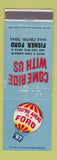 Matchbook Cover - 1967 Ford Fisher Hale Center TX