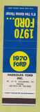 Matchbook Cover - 1970 Ford Harbolds Dillsburg PA WEAR
