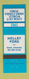 Matchbook Cover - 1982 Ford Holley Ozark AR
