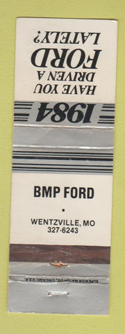 Matchbook Cover - 1984 Ford BMP Wentzville MO WEAR