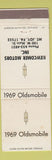 Matchbook Cover - 1969 Oldsmobile Newcomer Mount Joy PA