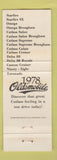 Matchbook Cover - 1978 Oldsmobile HS Risser Elizabethtown PA