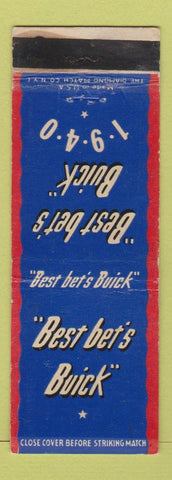 Matchbook Cover - 1940 Buick