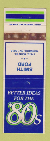 Matchbook Cover - 1980 Ford Smith Norwich NY WEAR