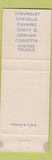 Matchbook Cover - 1967 Chevrolet Sugg Boyertown PA WEAR