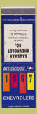 Matchbook Cover - 1967 Chevrolet Sauman Lemoyne PA WEAR