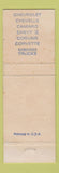 Matchbook Cover - 1967 Chevrolet Sauman Lemoyne PA WEAR
