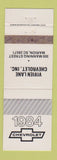 Matchbook Cover - 1984 Chevrolet Vivien Lane Marion SC WEAR