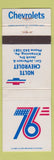 Matchbook Cover - 1976 Chevrolet Nolte Kittanning PA WEAR #2