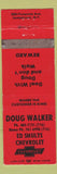 Matchbook Cover - Ed Shultz Chevrolet Doug Walker Jamestown NY WEAR RED