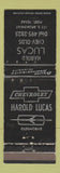 Matchbook Cover - Harold Lucas Chevrolet Oldsmobile Post TX WEAR