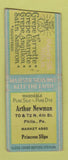 Matchbook Cover - Arthur Newman Silk Slips Philadelphia PA BOBTAIL