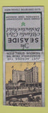 Matchbook Cover - Seaside Hotel Atlantic City NJ BOBTAIL