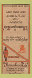 Matchbook Cover - Sherman Square Hotel New York City BOBTAIL