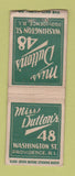Matchbook Cover - Miss Dutton's Providence RI BOBTAIL