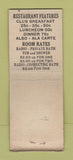 Matchbook Cover - Hotel Knickerbocker New York City WORN BOBTAIL