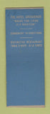 Matchbook Cover - Grosvenor Hotel New York City WEAR BOBTAIL