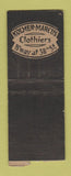 Matchbook Cover - Kolmer Marcus Clothes New York City deco WEAR BOBTAIL