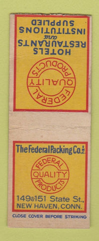 Matchbook Cover - Federal Packing Products New Haven CT BOBTAIL