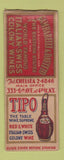 Matchbook Cover - Tipo Table Wine New York City Italian WEAR BOBTAIL
