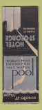 Matchbook Cover - Hotel ST George Brooklyn NY Girlie deco WEAR BOBTAIL